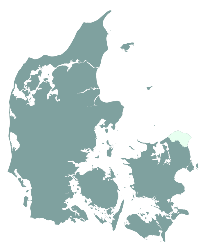 Erhverv+ Nordsjælland dækningsområde