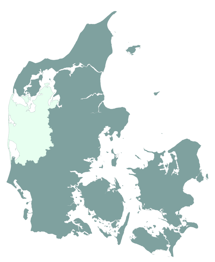 Erhverv+ Vestjylland dækningsområde