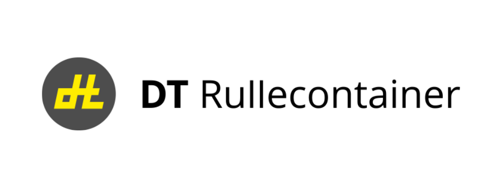 Billedet viser DT Rullecontainers logo